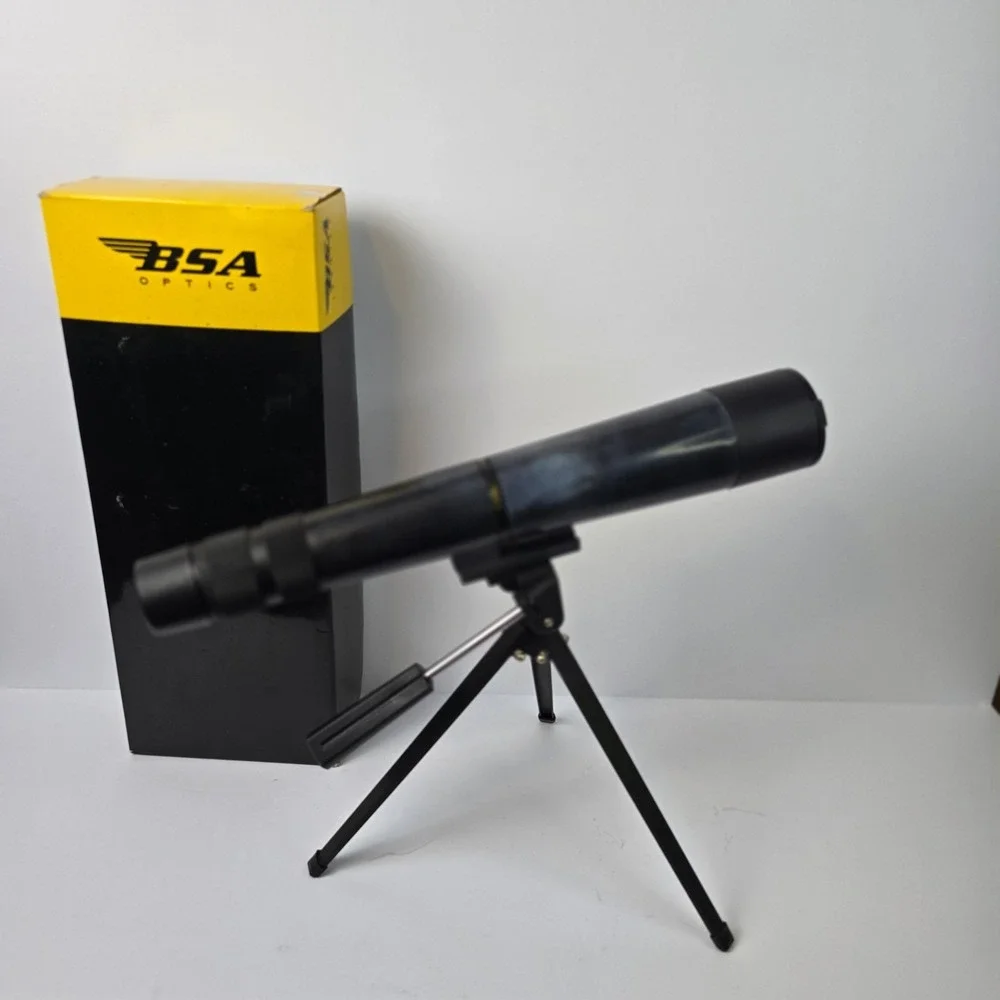BSA Optics 15-45x50mm Deerhunter‎ Spotting Scope with Tripod and Original Box